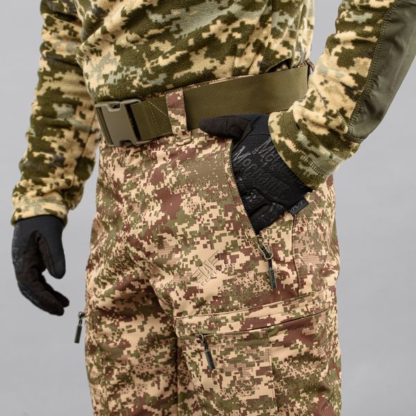 Spodnie "TRAVEL DEFENCE" PREDATOR PIXEL z paskiem (Taslan + Mikropolar) 00325000L0000000 zdjęcie
