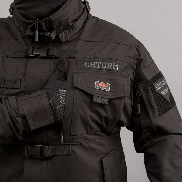 Kurtka taktyczna "SHTORM" BLACK (Membrana + Polar) 00096000S0000000 zdjęcie