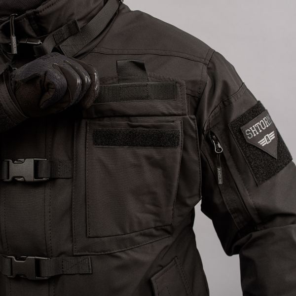 Kurtka taktyczna "SHTORM" BLACK (Membrana + Polar) 00096000S0000000 zdjęcie