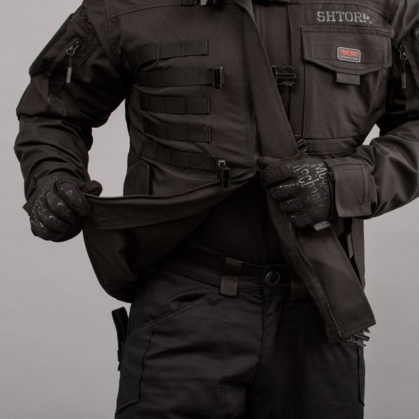 Kurtka taktyczna "SHTORM" BLACK (Membrana + Polar) 00096000S0000000 zdjęcie