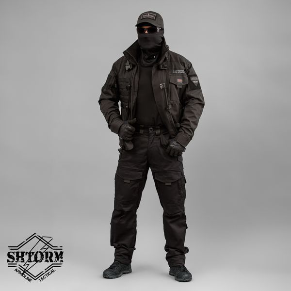 Spodnie taktyczne "SHTORM" BLACK (Pł&oacute;cienne) 0034300XLREGULAR zdjęcie