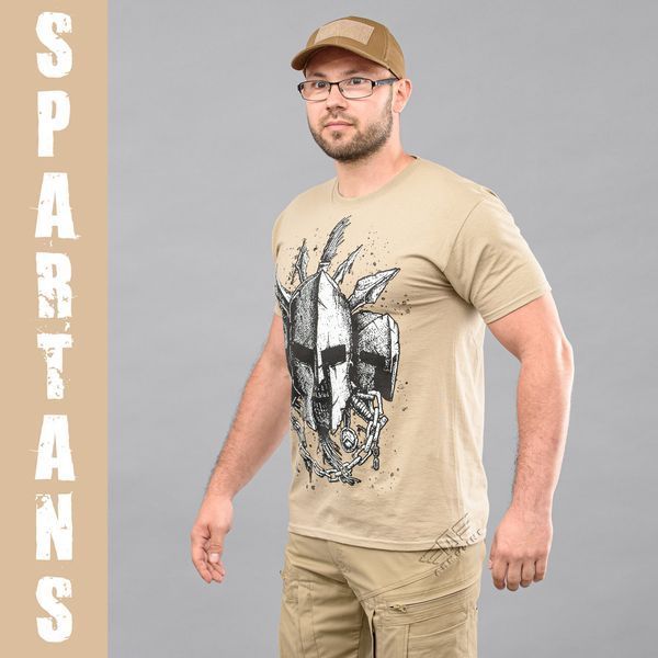 T-shirt "SPARTANS" KHAKI (Cotton) 0026100XL0000000 photo