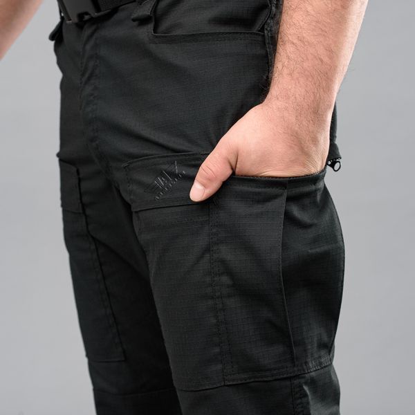 Tactical pants "DEFENDER" BLACK with belt (Rip-Stop Stretch) 00315000L0000000 photo