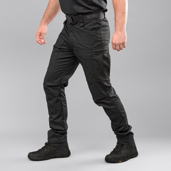 Tactical pants "DEFENDER" BLACK with belt (Rip-Stop Stretch) 00315000L0000000 photo
