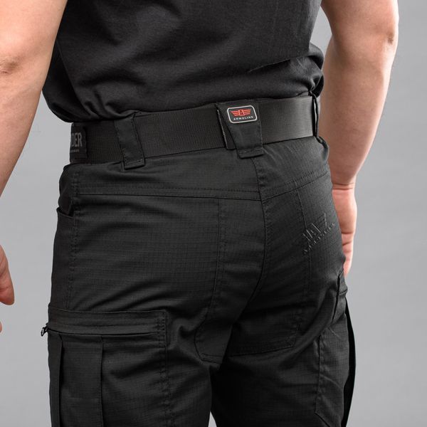 Tactical pants "DEFENDER" BLACK with belt (Rip-Stop Stretch) 00315000L0000000 photo