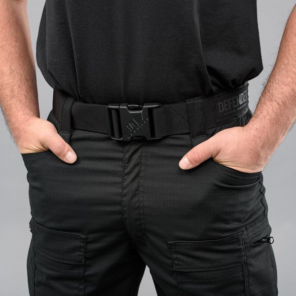 Tactical pants "DEFENDER" BLACK with belt (Rip-Stop Stretch) 00315000L0000000 photo