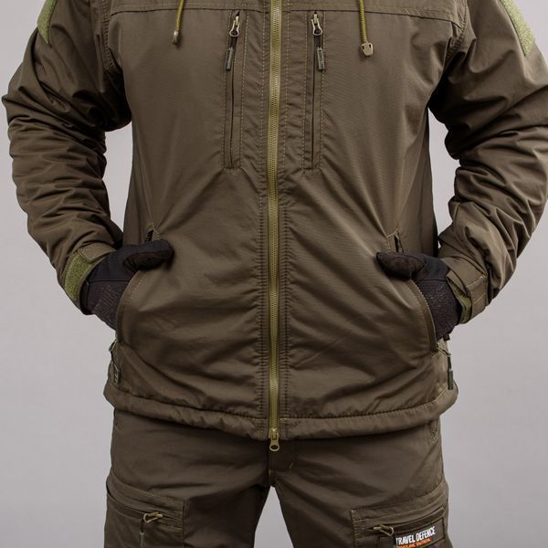 Komplet wojskowy "TRAVEL DEFENCE" 2 w 1 DARK OLIVE (Taslan + Mikropolar) 00371000M0000000 zdjęcie