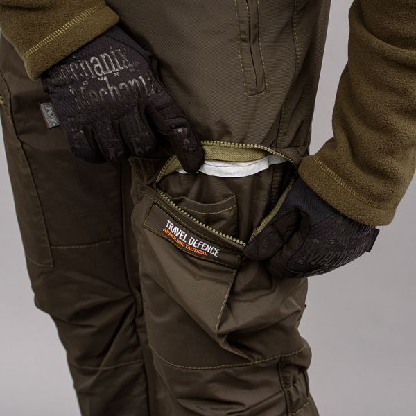Komplet wojskowy "TRAVEL DEFENCE" 2 w 1 DARK OLIVE (Taslan + Mikropolar) 00371000M0000000 zdjęcie