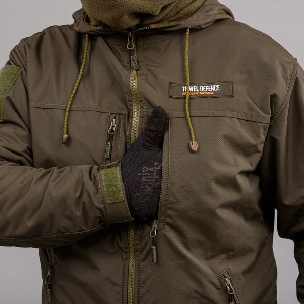 Komplet wojskowy "TRAVEL DEFENCE" 2 w 1 DARK OLIVE (Taslan + Mikropolar) 00371000M0000000 zdjęcie