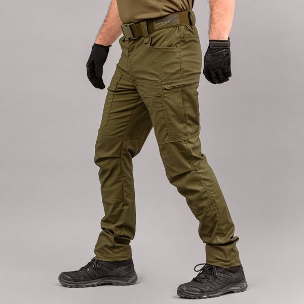 Spodnie taktyczne "DEFENDER" OLIVE z paskiem (Rip-Stop Stretch) 00317000L0000000 zdjęcie