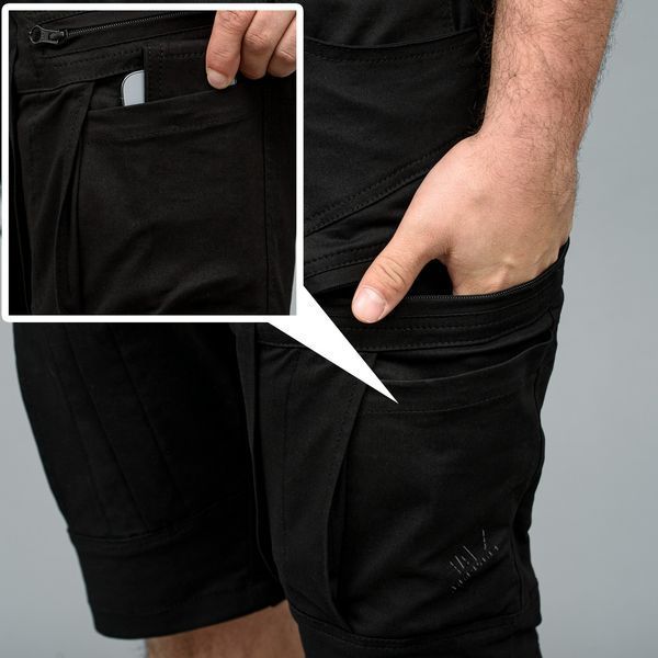 Shorts with belt "SPARTAN" BLACK (Cotton Stretch) 00309000S0000000 photo