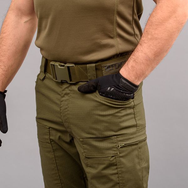 Spodnie taktyczne "DEFENDER" OLIVE z paskiem (Rip-Stop Stretch) 0031700XL0000000 zdjęcie