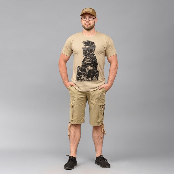 Cargo shorts with belt "LEGION" BEIGE (Cotton Stretch) 00306000L0000000м photo