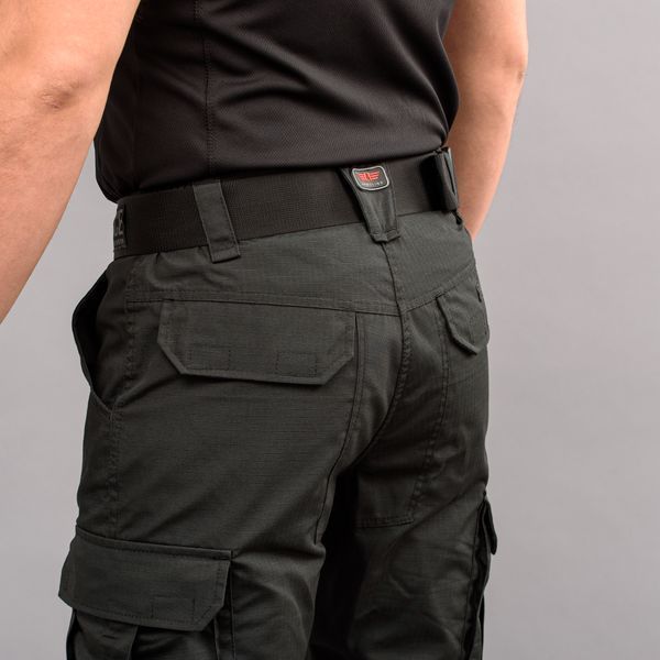 Spodnie taktyczne "POLICE" BLACK z paskiem 5cm (Rip-Stop) 0031303XL0000000 zdjęcie