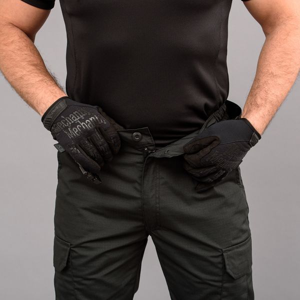 Spodnie taktyczne "POLICE" BLACK z paskiem 5cm (Rip-Stop) 0031303XL0000000 zdjęcie