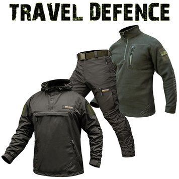 Komplet "TRAVEL DEFENCE" 3 w 1 ANORAK OLIVE (Taslan + Mikropolar) 00352000S0000000 zdjęcie