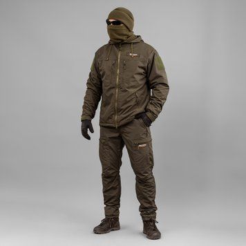 Komplet wojskowy "TRAVEL DEFENCE" 2 w 1 DARK OLIVE (Taslan + Mikropolar) 0037103XL0000000 zdjęcie