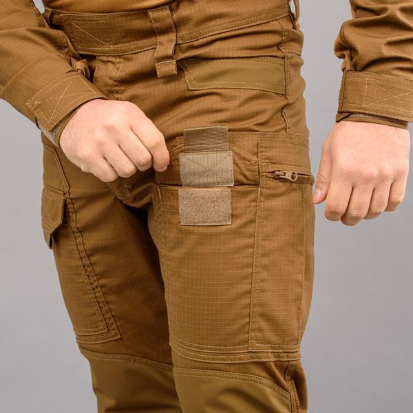 Tactical pants "ANTITERROR II" COYOTE (Rip-Stop Stretch + Membrane) 00338000LREGULAR photo