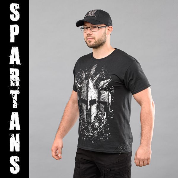 T-shirt "SPARTANS" BLACK (Cotton) 00260000M0000000 photo