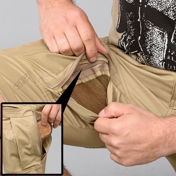 Shorts with belt "SPARTAN" BEIGE (Cotton Stretch) 00308000S0000000 photo