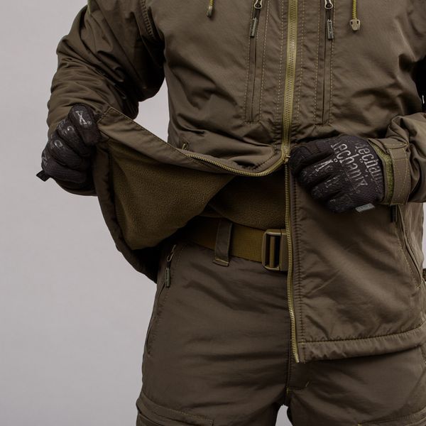 Komplet wojskowy "TRAVEL DEFENCE" 3 w 1 DARK OLIVE(Taslan + Mikropolar) 0037800XL0000000 zdjęcie