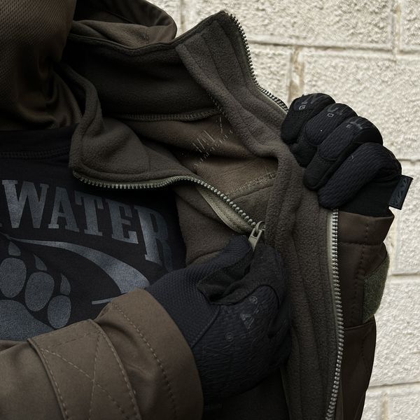 Winter jacket SoftShell "DIVISION" + fleece sweatshirt (OLIVE) 2 in 1 00082000S0000000 photo