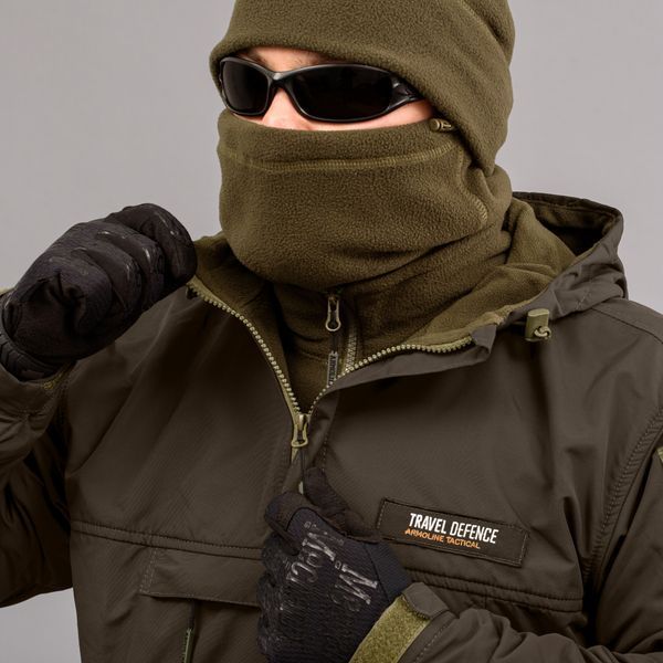 Komplet "TRAVEL DEFENCE" ANORAK DARK OLIVE 2 w 1 (Taslan + Mikropolar) 00357000M0000000 zdjęcie