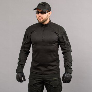 Koszula bojowa UBACS "ANTITERROR II" BLACK (Rip-Stop + CoolPass + Ribana) 00221000S0000000 zdjęcie