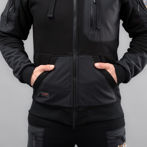 Komplet Meski Dres Sportowe Bluza Spodnie "EXTRAVEL" BLACK (Dzianina na polarze) 00407000L0000000 zdjęcie