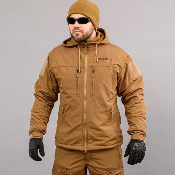 Kurtka wiatr&oacute;wka "TRAVEL DEFENCE" COYOTE (Taslan + mikropolar) 0004502XL0000000 zdjęcie