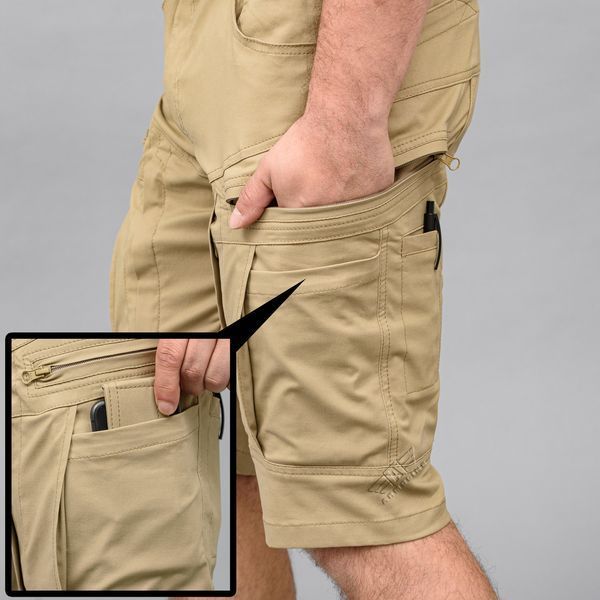 Shorts with belt "SPARTAN" BEIGE (Cotton Stretch) 0030800XL0000000 photo