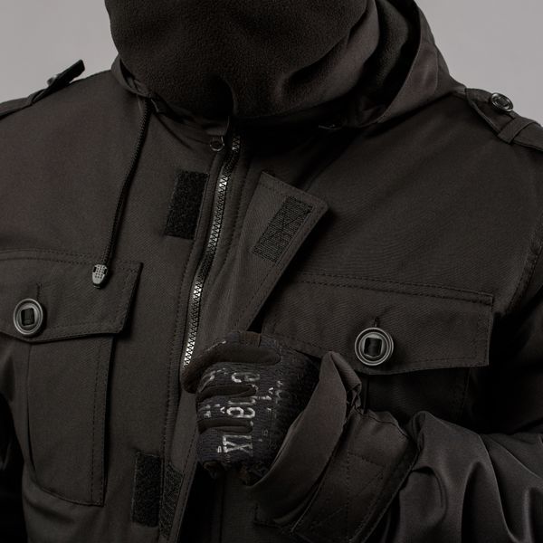Winter jacket "RAPTOR-3" WWR BLACK (Membrane + Sintepon + Fleece) 0008800XL0000000 photo