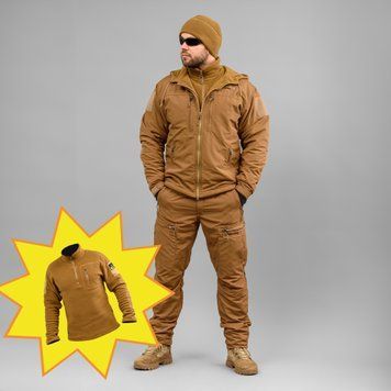 Komplet wojskowy "TRAVEL DEFENCE" 3 w 1 COYOTE (Taslan + Mikropolar) 00377000L0000000 zdjęcie