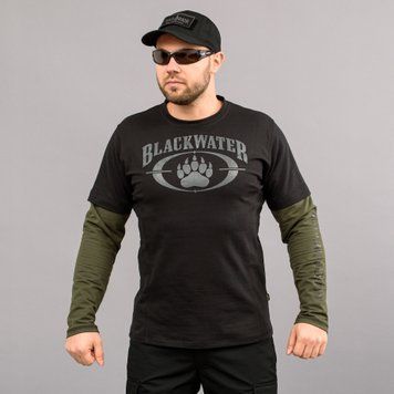 Koszulka z rękawami "BLACK WATER" BLACK & OLIVE (Dzianina) 0028500XS0000000 zdjęcie