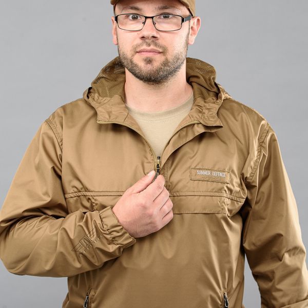 Anorak "SUMMER DEFENCE" COYOTE (Płaszcz przeciwdeszczowy + Siatka) 0000203XL0000000 zdjęcie