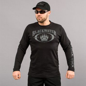 Koszulka z rękawami "BLACK WATER" BLACK (Dzianina) 0028203XL0000000 zdjęcie