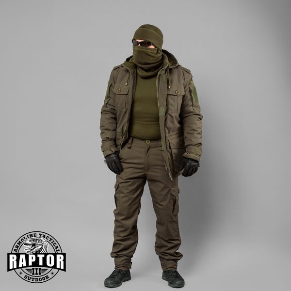 Spodnie zimowe "RAPTOR-3" OLIVE (Membrana + Mikropolar) 0033602XL0000000 zdjęcie