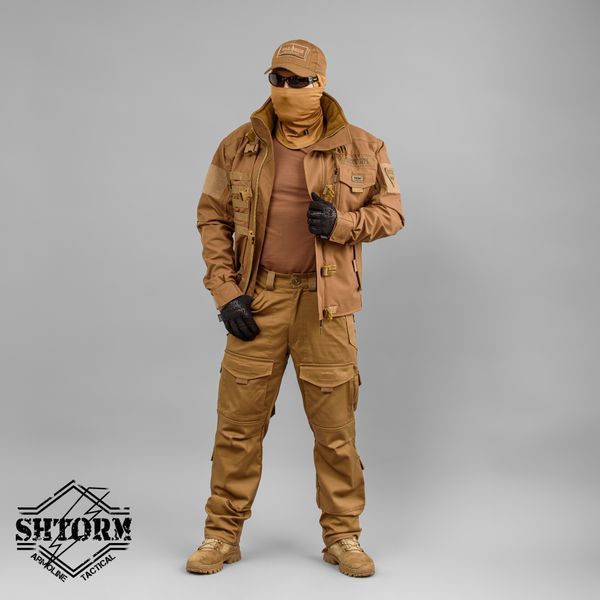 Spodnie taktyczne "SHTORM" COYOTE (Pł&oacute;tno) 00344000SREGULAR zdjęcie
