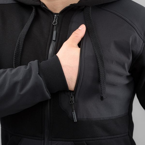 Komplet Meski Dres Sportowe Bluza Spodnie "EXTRAVEL" BLACK (Dzianina) 00441000M0000000 zdjęcie