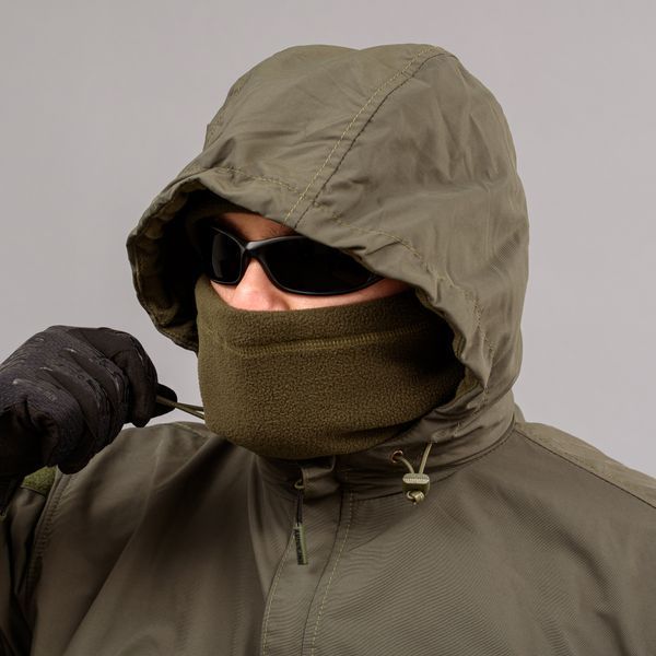 Insulated windbreaker Anorak (Jacket) "TRAVEL DEFENCE" OLIVE (Nylon+Microfleece) 0000800XL0000000 photo