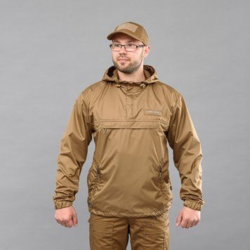 Anorak "SUMMER DEFENCE" COYOTE (Płaszcz przeciwdeszczowy + Siatka) 0000200XL0000000 zdjęcie