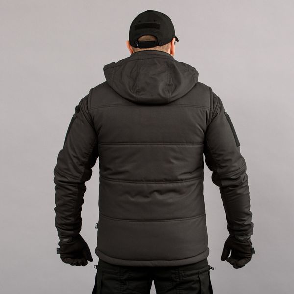 Insulated vest with hood "ANTITERROR II" BLACK (Membrane + Sintepon) 0005102XL0000000 photo