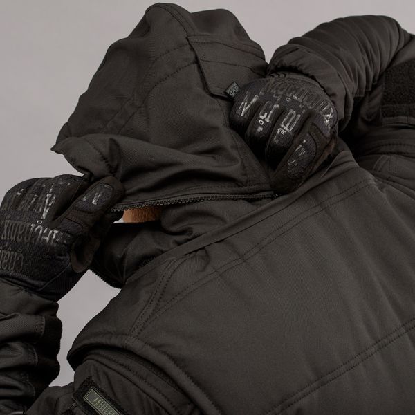 Insulated vest with hood "ANTITERROR II" BLACK (Membrane + Sintepon) 0005102XL0000000 photo