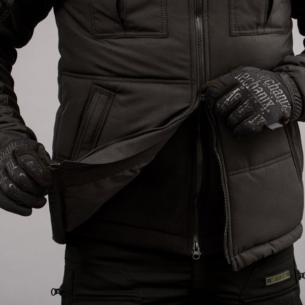 Insulated vest with hood "ANTITERROR II" BLACK (Membrane + Sintepon) 0005102XL0000000 photo