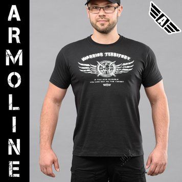 Koszulka z nadrukiem "ARMOLINE" BLACK (Bawełna) 00256000M0000000 zdjęcie