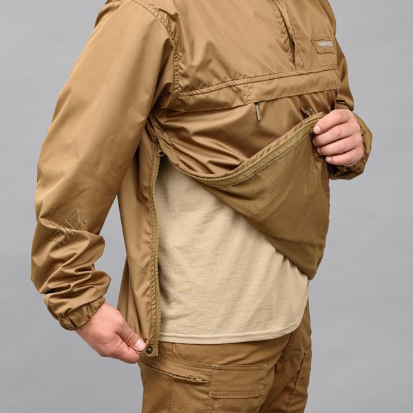Anorak "SUMMER DEFENCE" COYOTE (Płaszcz przeciwdeszczowy + Siatka) 0000202XL0000000 zdjęcie