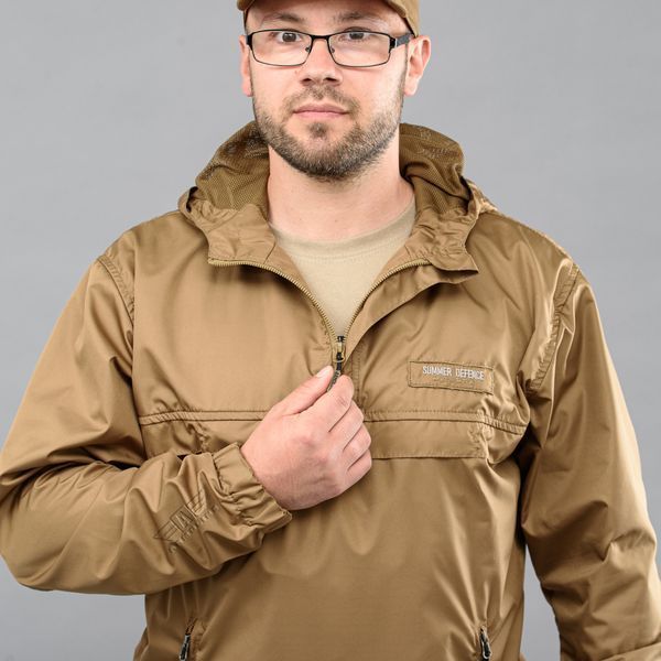 Anorak "SUMMER DEFENCE" COYOTE (Płaszcz przeciwdeszczowy + Siatka) 0000202XL0000000 zdjęcie