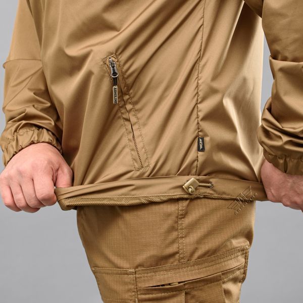 Anorak "SUMMER DEFENCE" COYOTE (Płaszcz przeciwdeszczowy + Siatka) 0000202XL0000000 zdjęcie