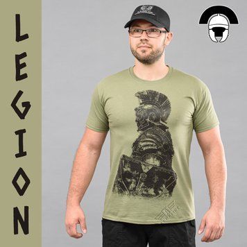 Koszulka z nadrukiem "LEGION" OLIVE (Bawełna) 00274000M0000000 zdjęcie