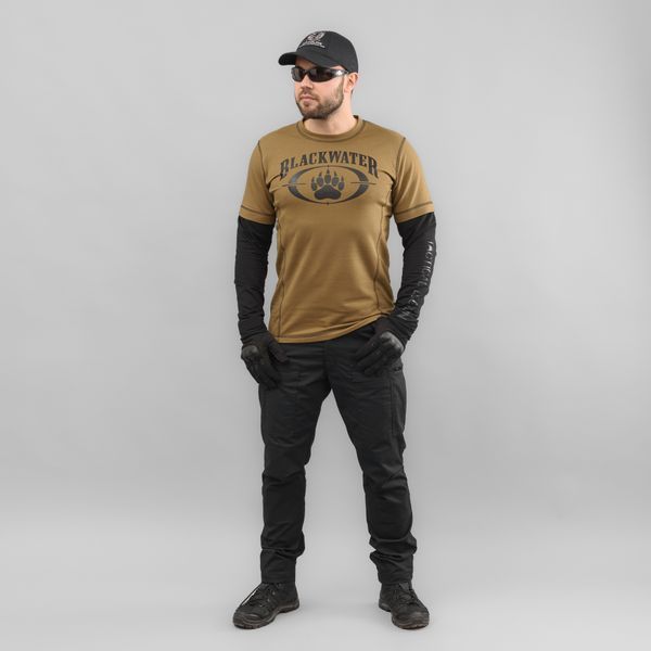 T-shirt with sleeves "BLACK WATER" KHAKI (Knitwear) 0040903XL0000000 photo